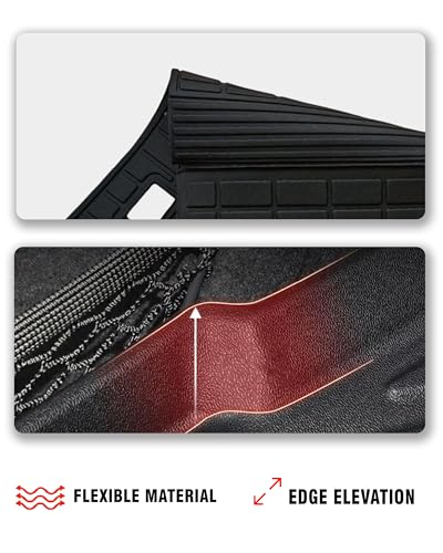 Cargo Liner Compatible with 2022-2025 Nissan Pathfinder Trunk Mat Cargo Mat Back Seat Cover Protector(Backrest Mats+Trunk Mat) - size: FOR 2022-2025 Nissan Pathfinder