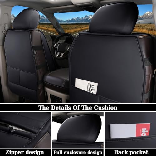 Coverado RAM Seat Cover Full Set, Leather Seat Covers Fit for Dodge RAM 1500, Truck Seat Covers Custom Fit for 2002-2026 Dodge RAM 1500 2500 3500 Crew Quad Cab with Curved Bench, Blue - color: Blue (curved back), size: FullSet (Curved Back)