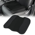 Nilight Car Seat Cushion Black Leather Breathable Mesh Splicing Cushion Memory Foam Suitable for Daily Life Driving Relieves Sciatica and Tialbone Pain Improves Drive Visibility - color: Black Leather