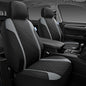 Skechers Seat Covers Contour Foam Cozy Fit,Leather Car Seat Covers, Car Seat Covers Front Seats Airbag Compatible, Universal Automotive Comfort for Most Cars, Vans, Trucks, SUV,Gray - color: Black and Gray