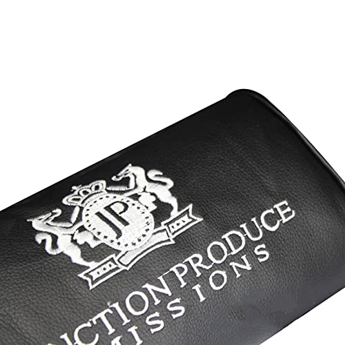JP JUNCTION PRODUCE VIP Black Leather Car Neck Pillow Headrest 2PCS