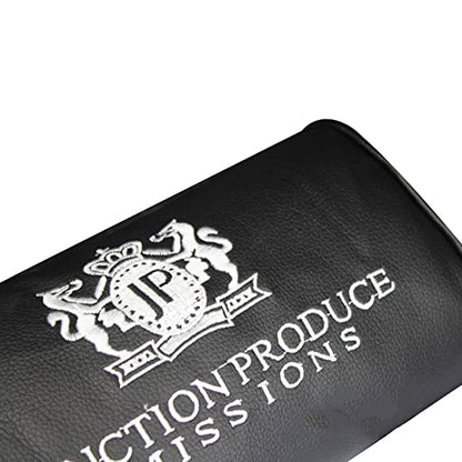 JP JUNCTION PRODUCE VIP Black Leather Car Neck Pillow Headrest 2PCS