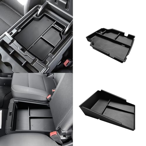 Center Console Organizer Fits for 2014-2019 Chevy Silverado/GMC Sierra 1500 Accessories Underseat Storage Insert Box Console Armrest Divider(Jump Seat ONLY) - 2PCS, Upper & Lower - size: 2014-2019 Silverado 1500 Upper & Lower (Jump Seat)