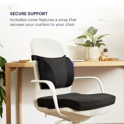 Purple Back Cushion | Pressure Reducing Grid Designed for Ultimate Comfort | Designed for Chairs, Gaming, and Travel | Made in The USA - size: Back