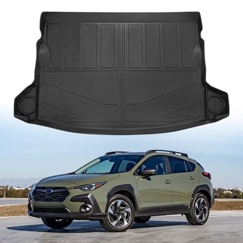 Powerty Cargo Mat Compatible for Subaru Crosstrek 2024 2025 2026 Accessories All Weather Cargo Liner TPE Rear Trunk Mat - size: For｜Subaru Crosstrek｜24-26｜Cargo Mat