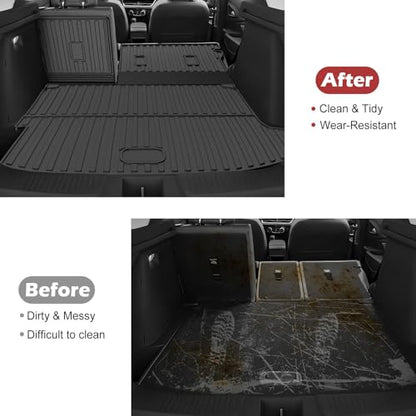 Cargo Mat Fit for 2024 2025 2026 Buick Envista Cargo Liner with Backrest Mat - Custom Fit TPE All Weather Trunk Mat Back Seat Cover Protector for Envista Accessorees Black - style: (1) 2024-2026 Envista | Cargo Mat with Backrest Mat