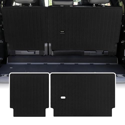 Backrest Mat for Toyota Sequoia Accessories 2023 2024 2025 2026 with Velcro Cargo Trunk Liner All Weather Split Dog Liner Pet Mat 2 PCS - color: Toyota Sequoia 2023+, size: Backrest Mat