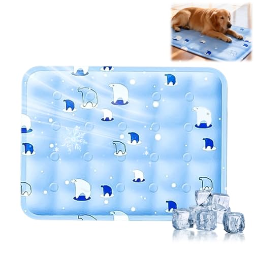 JoanofArc Cooling Pad, Cooling Seat Cushion, Cool Ice Pillows Cushions, Reusable ICES Mat, No Condensation, Foldable & Portable Chair Cushions for Office, Camping, Bed, Car 30CM × 40CM