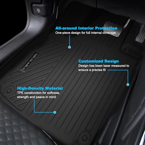 Floor mats & Trunk Mat & Backrest Mat Fit for 2025 2026 Chevy Equinox Fuel (Non EV)/GMC Terrain Cargo Mat All Weather TPE Protection Waterproof Floor Liners 2025 Equinox Accessories,Black - size: Full Set Mats for 2025 2026 Equinox