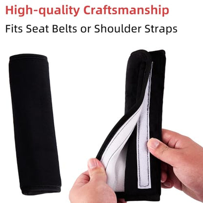 2 Pack Soft Seat Belt Cover Pad with Embroidered Sticker (Passenger Princess) - Comfortable Seatbelt Covers for All Cars and All Ages - Seat Belt Extender Shoulder Pad - Seatbelt Cushion for Backpack - size: Passenger Princess
