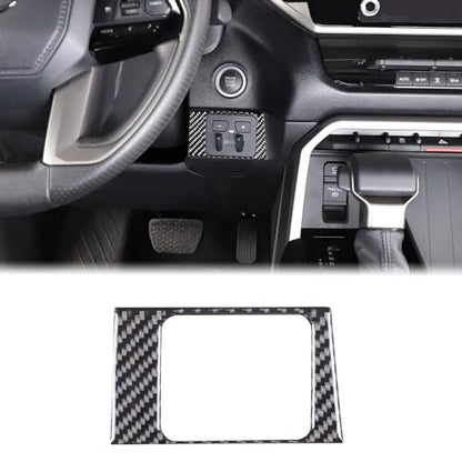 Car Center Control Brake Gain Switch Decorative Frame Sticker Compatible with Toyota Tundra/Sequoia 2022-2024 Real Carbon Fiber Brake Gain Switch Panel Protect Cover Trim Sticker Interior Accessories - size: Brake Gain Switch Trim Frame Sticker