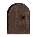 Wood Door Outlet Cover Light Switch Cover Plate Frame, Dustproof, Receptacle Plate Protector, Dark Brown