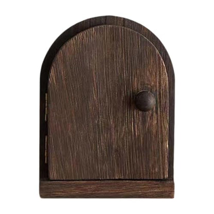 Wood Door Outlet Cover Light Switch Cover Plate Frame, Dustproof, Receptacle Plate Protector, Dark Brown