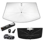 Windshield Sun Shade for Toyota RAV4 2019-2025, Upgraded 10-Rib Umbrella Sunshade with 360° Bendable Handle, Foldable Car Sunshade, HUPF 50+ UV Protection Interior Cooler Accessories - size: For RAV4 2019+