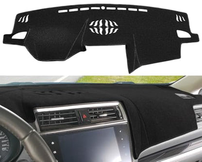 Yiz Dashboard Cover Dash Cover Mat Pad Custom Fit for Subaru Outback Legacy 2015 2016 2017 2018 2019 (15-19 Black) Z06