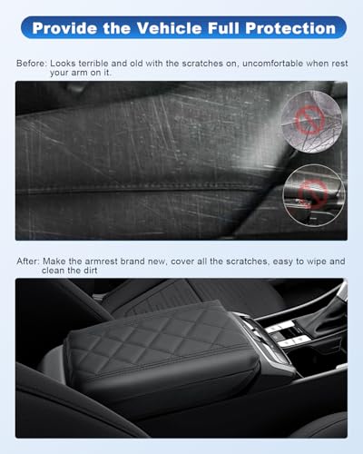 CDEFG Compatible with 2024 Hyundai Tucson Center Console Cover for 2022-2024 Santa Cruz Accessories Armrest Cover 2022-2024 Hyundai Tucson Hybrid Middle Console Pad Arm Rest Cushion - color: Pad for 2022-2024 Santa Cruz