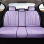 Coverado Purple Car Seat Covers, Back Car Seat Cover, Leather Seat Cover, 3-Pieces Car Seat Cushion, Luxury Seat Cover Seat Protector Universal Fit Most Cars Trucks SUV - color: Purple
