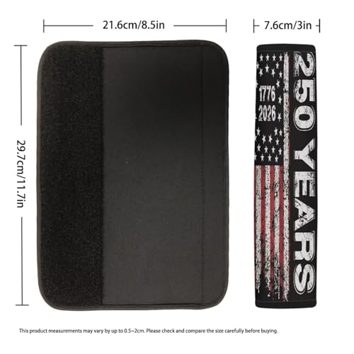 Dreaweet 250 Years American Flag Print Seat Belt Cover Pad 2 Pack Universal Seatbelt Covers for Cars SUV Trucks Soft Comfortable Seat Belt Cushion Shoulder Strap - color: 250 Years American Flag