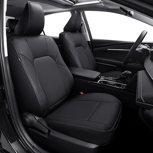 TTX LIGHTING Seat Covers for Toyota Camry 2025 2026,Full Set Waterproof Faux Leather Airbag Compatible Seat Covers Custom Fit Camry Full Wrap Black - size: 4.Camry 2025-2026 5 Seat Full Set