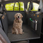 Katziela Back Seat Extender for Dogs-Large Space, Dog Car Seat Cover Hard Bottom Covered with 2 Foams Sturdy Backseat Extender for Dogs, Waterproof Dog Hammock for Car, SUV, Truck Car Bed 425Lbs - color: Black