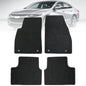 GXARTS Car Floor Mats Carpet Full Set All-Weather Protect Compatible with Chevrolet Malibu 2011 2012 2013 2014 2015 2016 | WaterproofBlack Car Mats with Anti-Slip Backing