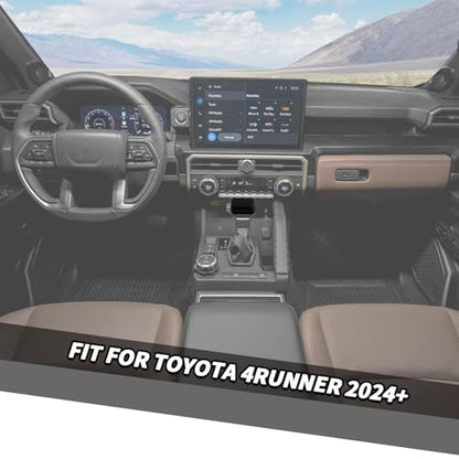 Jimen Fit for Toyota 4Runner 2024-2025, Automatic Gear Shifter Knob Cover Interior Trim Accessories (Carbon Fiber) - color: Carbon Fiber