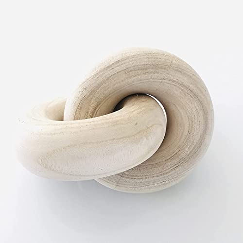 Coffee Table Decor Book Shelf Decor Accents Home Decor Console Table Decorative Items Living Room Wood Knot Decor Chain Link Decorations Beige - color: Beige
