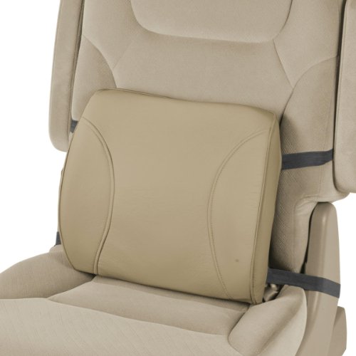 BDK Universal Fit Cushioned Back Car Support Lumbar - (Beige) - color: Beige