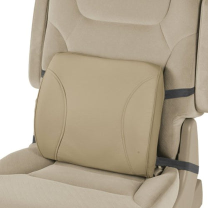 BDK Universal Fit Cushioned Back Car Support Lumbar - (Beige) - color: Beige