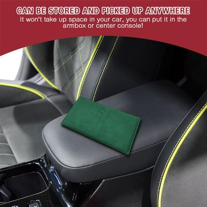 Car Registration and Insurance Holder, Registration and Insurance Card Holder, Auto Glove Box Organizer with Magnetic Shut, PU Leather Automobile Documents Wallet for Cards (Dark Green) - color: Dark Green