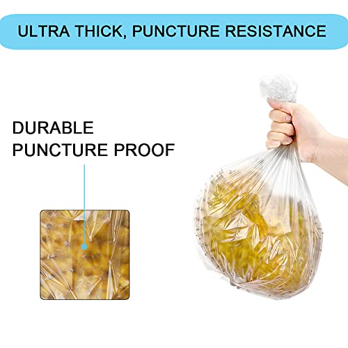 2 Gallon Small Trash Bags, Clear, 150 Counts/ 3 Rolls - size: 50 Count (Pack of 3)