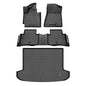 All Weather Car Floor Mats & Cargo Liner for Hyundai Tucson 2016-2021 (No Hybrid Models) Custom Fit Full Set Accessories - Black - style: 7) For Tucson 2016-2021 Set