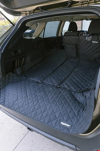 RigStrips TrunkGuard – Modular Trunk Cover with Removable Bumper Mat, Zippable Sections for Skis & Boards, Partial Seat-Down Coverage, Pet & Cargo Protector for SUVs, Crossovers & EVs