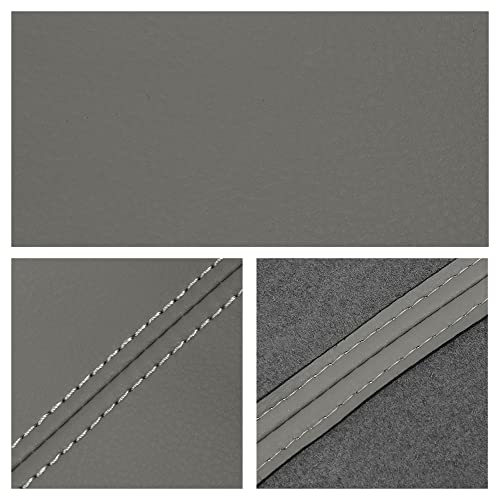 X AUTOHAUX 1 Pair Synthetic Leather Car Front Door Panels Armrest Cover Gray for Honda Civic 2006 2007 2008 2010 2011 Sedan - color: Gray