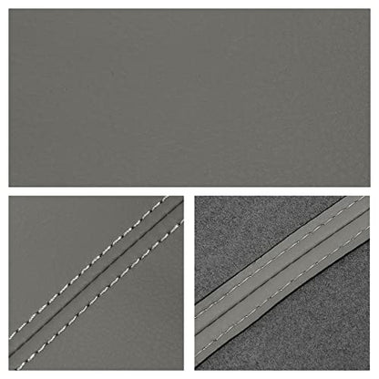 X AUTOHAUX 1 Pair Synthetic Leather Car Front Door Panels Armrest Cover Gray for Honda Civic 2006 2007 2008 2010 2011 Sedan - color: Gray