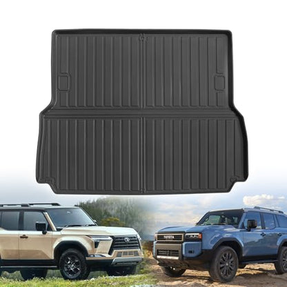 Custom for 2024 2025 2026 Toyota Land Cruiser/Lexus GX550 5 Seater Cargo Mats Trunk Liner All Weather TPE Protection Mat Accessories (for 24-26 Toyota Land Cruiser/Lexus GX 550 5 Seat)