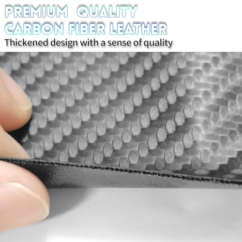 Compatible with Chevrolet 5Pcs Car Door Sill Protector,Thickened Carbon Fiber Leather Door Entry Edge Guard Sticker,Rear Bumper Protector Guard Anti-Scratch Strips Fit for Trax 2024 2025