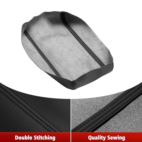 KBH Center Console Armrest Cover Replacement for Toyota Camry 2012 2013 2014 2015 2016 2017, Vinyl Leather, Car Arm Rest Lid Skin Upholstery, Black (Leather Part Only) - color: Black, size: Camry 2012-2017