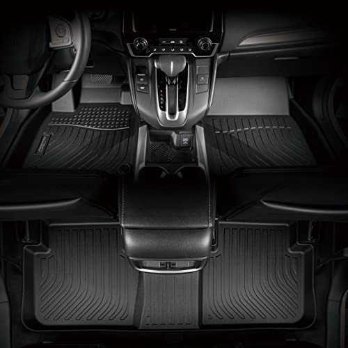 Binmotor-Floor Mats and Cargo Liner Set for Acura ILX 2013-2022, 2 Rows with Cargo Mat Set, TPE Liners for Acura ILX Accessories Mats Trunk Mat-Black - style: 5) Car Mats for Acura ILX (2013-2022)