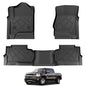 KARPAL Floor Mats for 2014-2019 Chevy Silverado/GMC Sierra 1500(19 LD Only), 2015-2019 Silverado/Sierra 2500/3500 Double Cab, All-Weather TPE Custom Fit Floor Liners Car Accessories - style: 2014-2019 | For Chevy Silverado Double Cab| 1st & 2nd Row