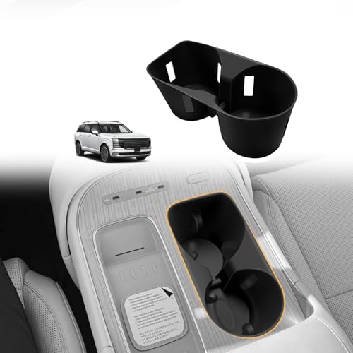 Muslogy Center Console Cup Holder Inserts Compatible with 2026 Hyundai Palisade Accessories Middle Console Drink Holder Silicone Liner Organizer Non-Slip Drink Stopper - size: 2026 Palisade