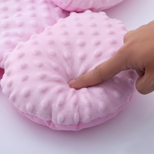 Pro Goleem Infant Car Seat Head Neck Body Support, Ultra-Soft Minky and Microfiber Car Seat Strap Pads, Perfect for Stroller, 2-in-1 Reversible, Girls, Pink - color: Pink-p
