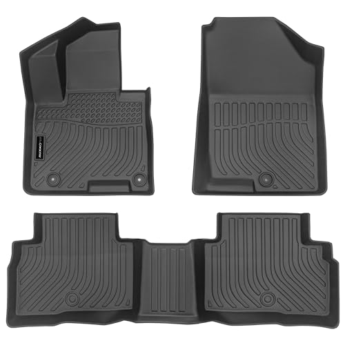 Auxko All Weather Floor Mat & Cargo Mat Fit for 2026 2025 2024 2023 2022 Hyundai Tucson Hybrid(Not PHEV) TPE Liner Tucson Accessory Set All Season Odorless Anti-Slip Floor Liner - size: tucson hybrid|2022-2026|floor+cargo mats