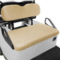 Universal Golf Cart Seat Covers Set for EZGO TXT/ RXV, Club Car DS/ Precedent, Yamaha G29/ Drive 2 Front Seats, Durable Breathable Bench Seat Covers Washable Polyester Mesh Cloth Without Logo, Beige - color: Beige