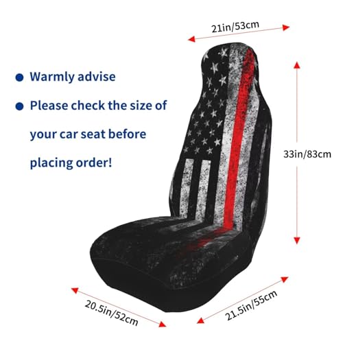 Bucket Seat Covers 2 Pack Black Flag Stain Resistant Car Seats Cover Driver Seat Protector for Automotive, Van, Truck, SUV, Sedans Premium Universal Fit Cars Accessories - color: Black Flag