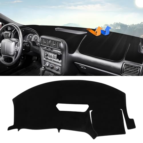 Autorder Dashboard Cover Mat for Chevy Chevrolet Camaro 1997 1998 1999 2000 2001 2002 Accessories Dash Cover Upgrade Velvet Dash Mat Sunshade Glare UV Rays Protector - size: 1997-2002 Camaro