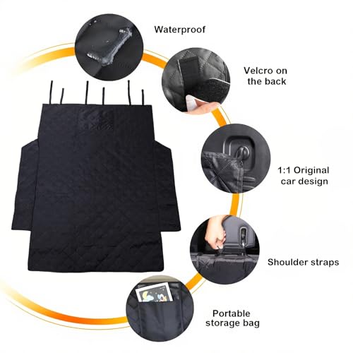 Cargo Mat Liner for Hummer EV Accessories All Weather Rear Trunk Floor Mat Protection for 2024 2025 2026 Hummer EV SUV Cargo Liner for Dogs Heavy Duty 3D Nonslip Waterproof (SUV/A)
