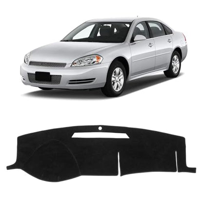 KUST Black Dash Cover for Chevy Chevrolet Impala 2006-2013/Impala Limited 2014-2016 Non-Slip Dashboard Cover Interior Accessories for Impala Custom Fit Dash Mat Sunshade No Glare - size: 57.87"×17.32"(Chevrolet Impala 06-13)