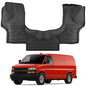 KARPAL Floor Mats for 2015-2025 2026 Chevrolet Express Van & GMC Savana Van 1500/2500/3500 Front Row, All-Weather TPE Custom Fit Floor Liners Car Accessories - style: 2015-2026 | For Chevy Express & GMC Savana 1500/2500/3500 | 1st Row