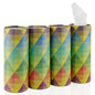 Car Tissue Holder, 4 Pack Car Cup Holder Facial Tissues with Travel Tissue Bag, Quick and Convenient Flower Combination Car Tissue Box(4 Canisters/200 Tissues) Yellow - Green - color: Yellow-Green